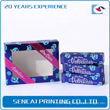 Free sample custom color paper cosmetic box with window